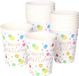 Givi Italia Feestbekers met hoesjes - 16x - happy-birthday - gespikkeld - papier - 250ml - wegwerpbekers - verjaardag