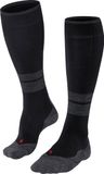 FALKE Dames Wandelsokken TK Compression W Kh wol functioneel materiaal met compressie 1 paar, Zwart Black 3003 - Kuitomtrek 2, 39-42