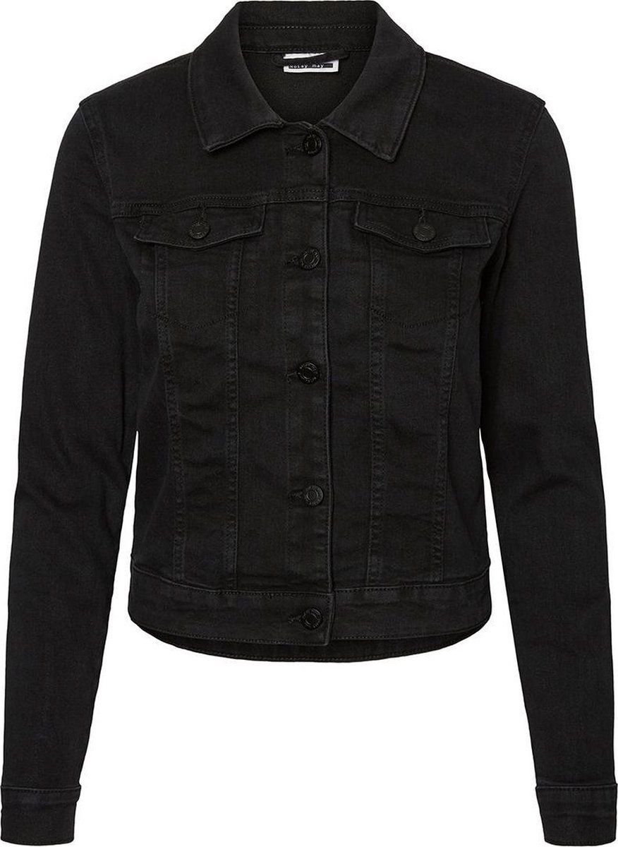 Noisy May NMDEBRA L/S BLACK DENIM JACKET NOOS Vrouwen Jas - Maat L - EAN: 5713728079221