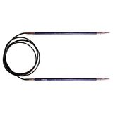 KnitPro Royale breinaalden, rond, 100 x 3,00 mm, berkenhout, messing, meerkleurig