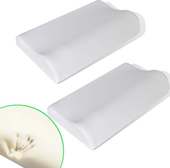 vidaXL Orthopedische kussenset 2-delig