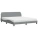 Maison Exclusive - Lit avec matelas "Dover", gris clair, 180x200 cm, rembourré