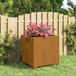 Maison Exclusive - Jardinière sur pieds, aspect rouille, 40x40x40 cm, en acier corten