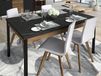 PRESTIGIA Table repas extensible 160 > 200 > 240 cm noir/noyer warmia