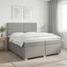 Maison Exclusive - Lit Boxspring Gris Clair 200 x 200 cm Tissu