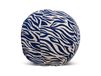 Byon Coussin Anima Ø35 cm Zebra-bleu