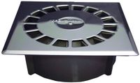 Tecnoagua Afvoer T-88 I PVC Roestvrij staal 16,5 x 16,5 x 5,7 cm Ø 7,5 - 5 cm Verticaal
