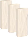 Gerimport Waterverdamper - 6x - wit - keramiek - 400 ml - radiatorbak luchtbevochtiger - 7 x 18,5 cm