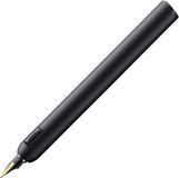 LAMY dialog cc vulpen 081 – fascinerende vulpen met matzwarte lakafwerking en draaimechanisme – 14 kt. bicolor roségouden penpunt in schrijfdikte B – incl. 5-pack LAMY T 10 blauwe patronen, converter Z 27 en lederen etui