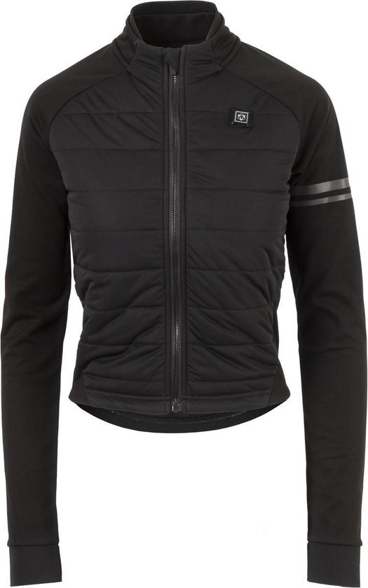 AGU Deep Winter Heated Fietsjas - Dames - Maat S - Zwart Verwarmende jas