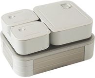 Unyqoos® Lekvrije en veelzijdige broodtrommel met vakken voor kinderen en volwassenen