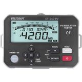 VOLTCRAFT ET-240 PV Testeur d'isolement 125 V, 250 V, 500 V, 1000 V 4000 MΩ