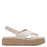 Tamaris - Dames - Plateau sandalen - Synthetisch - Rubber/Jute - Maat 37