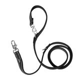 Peluvio Amigo Hondenriem 2,2 m, Verstelbaar en Reflecterend, Nylon Hondenlijn Multi-Stand, Sterke Karabijn, Lichtgewicht en Weerbestendig, voor Dagelijks Gebruik en Training (M, 2 cm Breedte, Zwart)