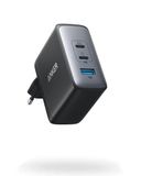 Anker 736 oplader, 100 W USB C oplader (Nano II 100 W) wandlader, 3 aansluitingen, geschikt voor MacBook Pro/Air, Google Pixelbook, ThinkPad, Dell XPS, iPad Pro, Galaxy S22/S20, iPhone 15/Pro