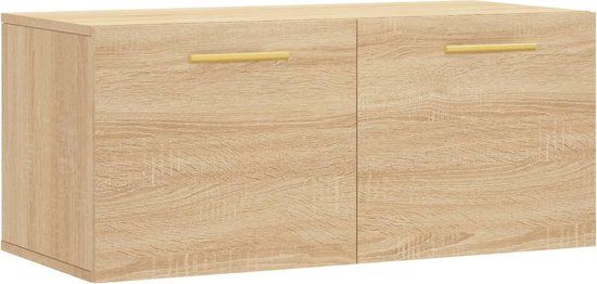 vidaXL Wandkast Sonoma Eiken Hout 80x36,5x35 cm