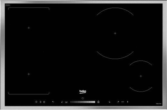 Beko HII 84500 FHTX - Inductiekookplaat - Zwart/RVS