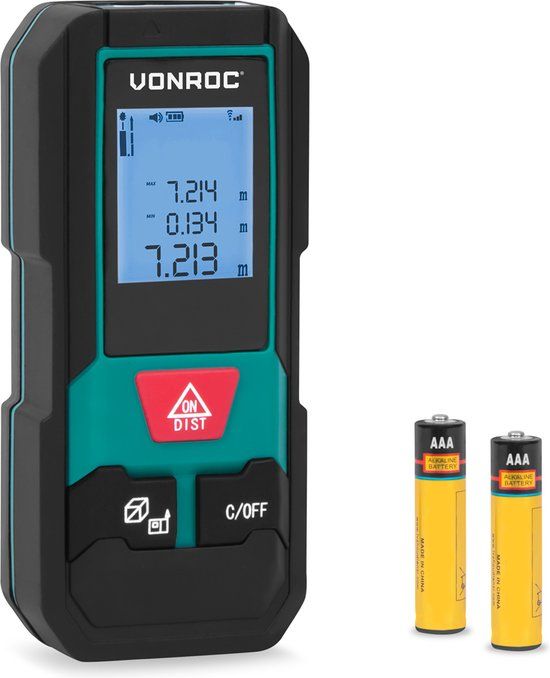 VONROC Laser Afstandsmeter LD504DC - 20m