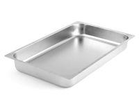 H & H Roestvrijstalen bakplaat, rand plaat, gastronorm, 53 x 32.5 x 6,5 cm
