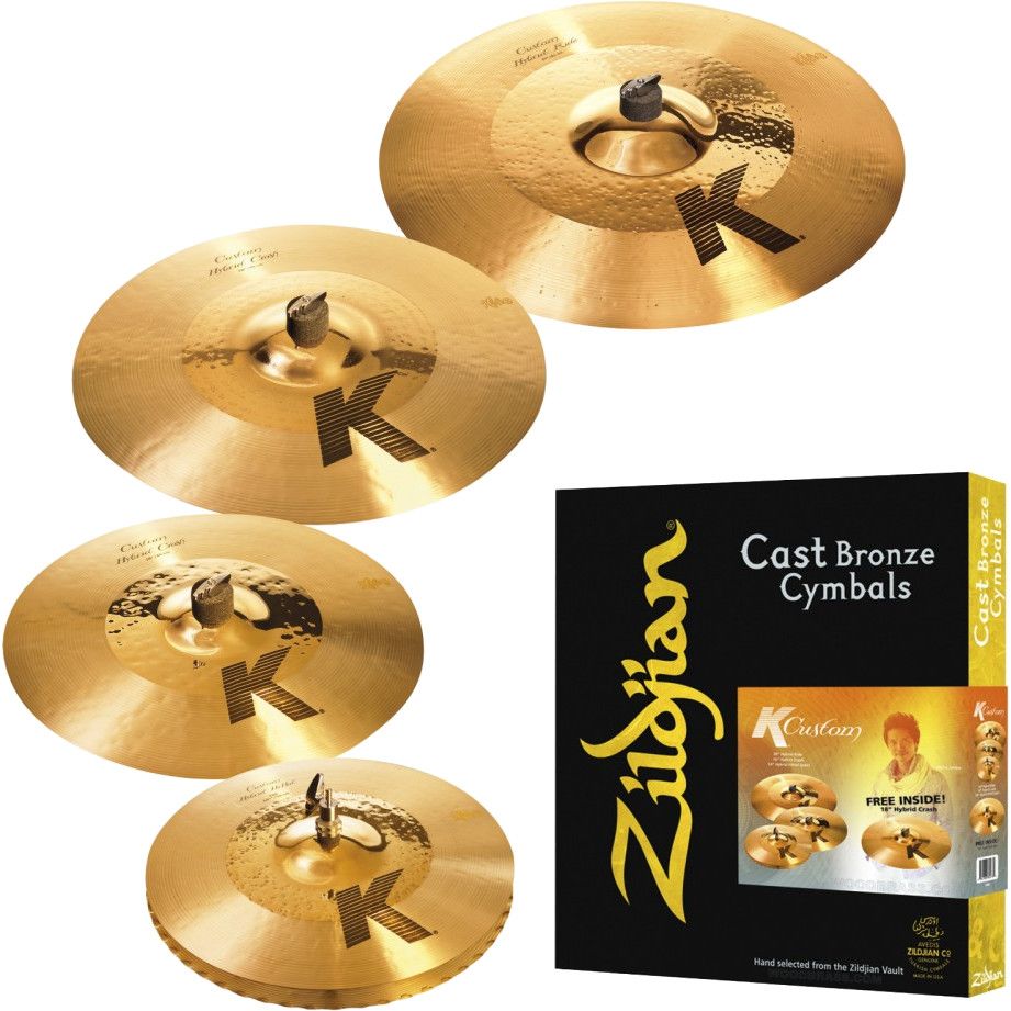 Zildjian K Custom Hybrid 12/14/16/18/20 Cymbal Set