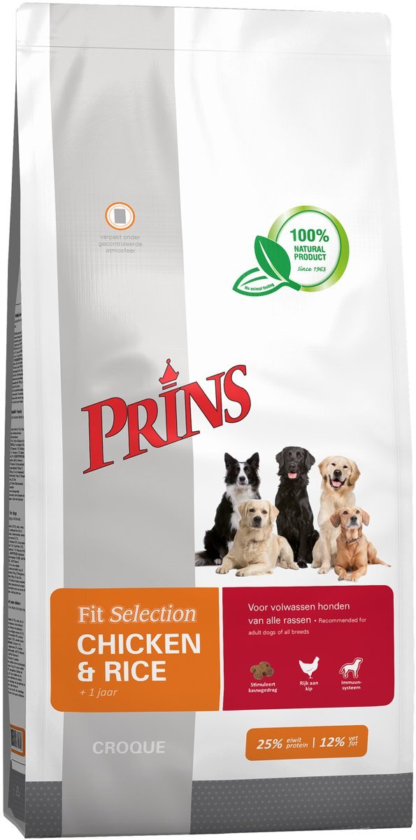 Prins Fit-Selection Hondenvoer - Kip & Rijst - 2 kg