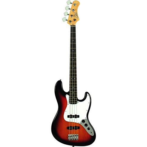 EKO VJB-200 SUNBURST, elektrische bas, handvat van esdoorn, type Bolt on en body van linde, kleur Sunburst