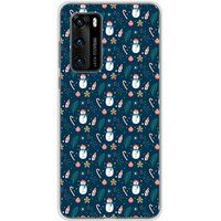 1001 coques Huawei P40 Sneeuwman Siliconen Hoes