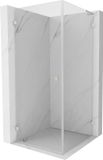 Mexen Lunar-B L cabine de douche battante gauche 100 x 100 cm, transparent, nickel brossé