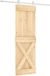 vidaXL Schuifdeur 70 x 210 cm Massief Pine Hout (Onbehandeld)
