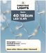 Lumineo Kerstverlichting - 40 LED lampjes - warm wit - batterij - lichtsnoer