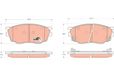 TRW Remblokkenset voor Mazda 626, Premacy, 323, 6 (GDB3309)