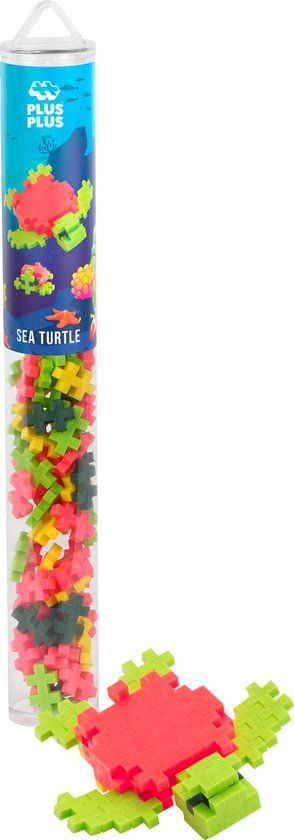 Plus-Plus Zeeschildpad 100 delige bouwset Tube