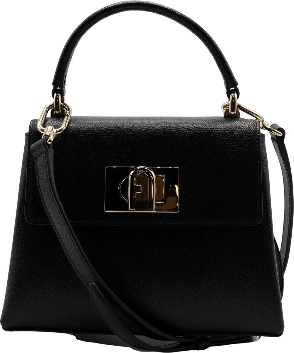 Furla 1927 Mini Top Handle Dames Crossbodytas - Black