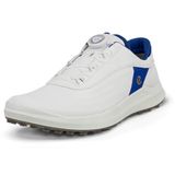 ECCO BOA Golfschoenen voor heren, waterdicht, leer, zonder noppen, 2025, Virtueel wit, 43 EU
