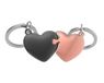 Meta[l]morphose Metalen norpHOSE MTM306-02 sleutelhanger Duo harten zwart & roze goud