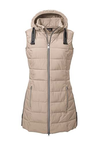 G.I.G.A. DX Dames Gewatteerd Vest - Lichtbeige - Maat 46
