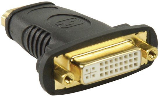 Goobay HDMI/DVI Adapter - HDMI (v) - DVI-I Dual Link (v) - zwart