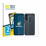 BROTECT - Screenprotector voor Samsung Galaxy A37 5G (Voor+Achter) - Folie Beschermfolie transparant 2 Stuks