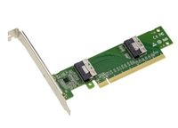 KALEA-INFORMATIQUE SFF-8654 8i PCIe 4.0 naar 2-poorts Slim SAS-adaptercontrollerbord voor NVMe M2 M3 U2 U3 SSD's of PCIe-platen