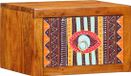 vidaXL Nachtkastje Bruin Hout Acacia Hout Bohemian 35 x 30 x 22 cm