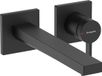 Hansgrohe Tecturis E Eéngreeps - Mitigeur de lavabo encastré - pour montage mural - bec de 22,5 cm - Noir mat