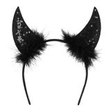 Boland Devil Diamond-diadeem, 4 stuks | Haarband voor duivel- of demonkostuum