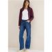 Jeans à rayures à galons