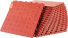 Vevor Garagevloerbeslag 305 X 305 X 13,4 Mm Set Van 25 IndustriëLe Vloer Antislip Dubbelzijdige Structuur Garagevloer voor Garages Kelders Reparatiewerkplaatsen Rood