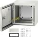 VEVOR Schakelkast Nema IndustriëLe Behuizing 20x20x15cm Nema 4x Stalen Verdeelkast Ip66 Waterdicht en Stofdicht Elektrische Aansluitdoos voor Buiten/Binnen