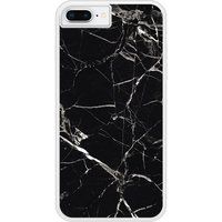 Apple iPhone 8 Marbre noir Verstevigd hoesje met sublimatie bedrukking