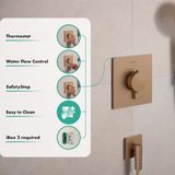 Hansgrohe Ecostat Comfort E - Thermostatische inbouwkraan, geborsteld brons