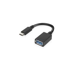 Lenovo USB-C naar USB-A Adapter - 0.14m - Zwart