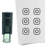 CombiCraft Stempel Instagram teken 10mm rond - zwart inkt