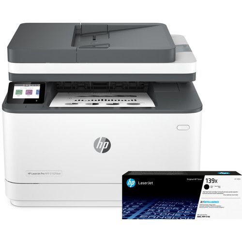 HP LaserJet Pro MFP 3102fdw + Extra Black XL Toner